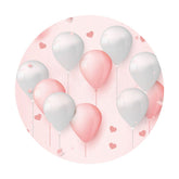 Aperturee - Balloons Theme Happy Birthday Circle Backdrop
